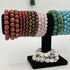 27 Mixed Gemstone Bracelets, Wholesale Crystal Bracelet Lot
