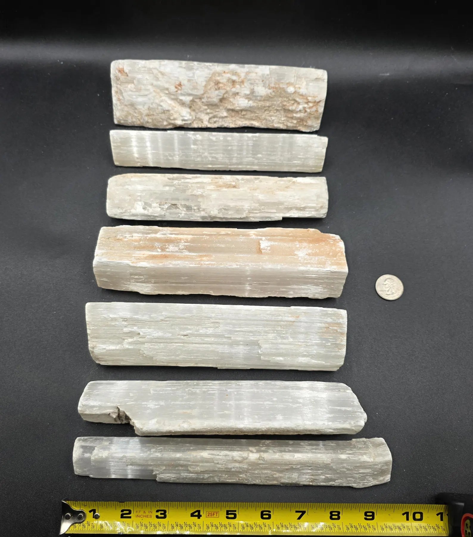 15 Pcs Selenite Sticks Variety Lot Rough