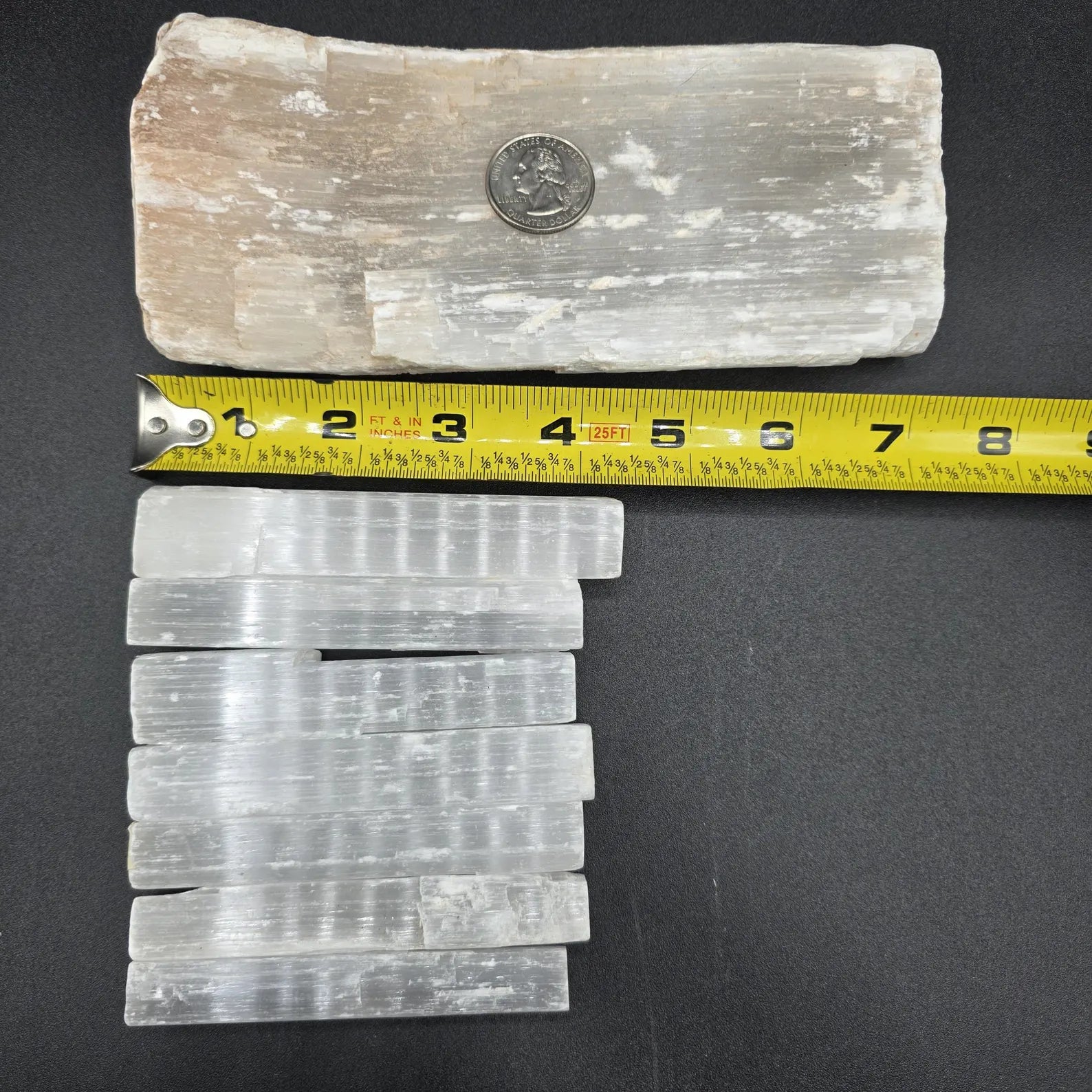 15 Pcs Selenite Sticks Variety Lot Rough