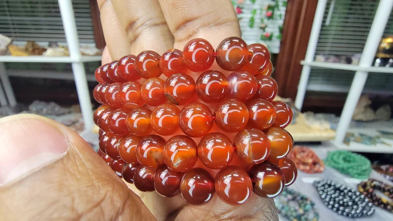 Dark Carnelian Bracelet - 8mm