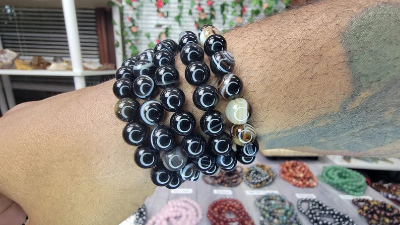 Black Agate Bracelet - 8mm