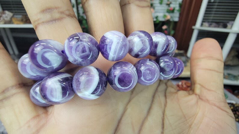 Jumbo Chevron Amethyst Bracelet - 14mm