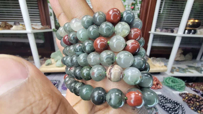 Bloodstone Bracelet - 8mm