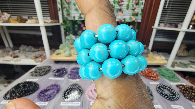 Blue Howlite Bracelet - 10mm