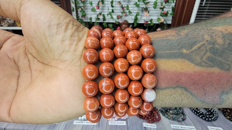 Red Jasper Bracelet - 10mm