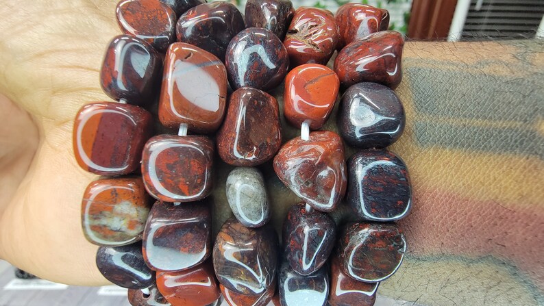 Tumbled Brecciated Jasper Bracelet - 10mm