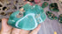 One Side Polished Emerald Chrysoprase Mtorolite from Zimbabwe - Chrome Chalcedony Comes with Display Stand