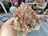 Large Chunky Red Quartz Crystal Cluster from Morocco