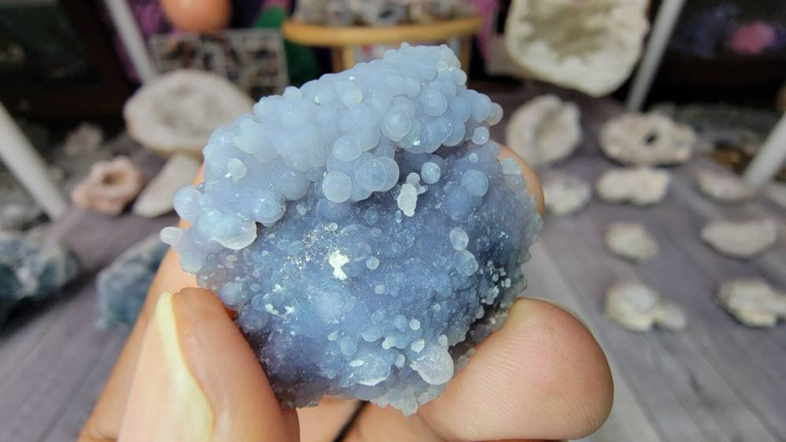 Small Grape Agate Cluster from Indonesia