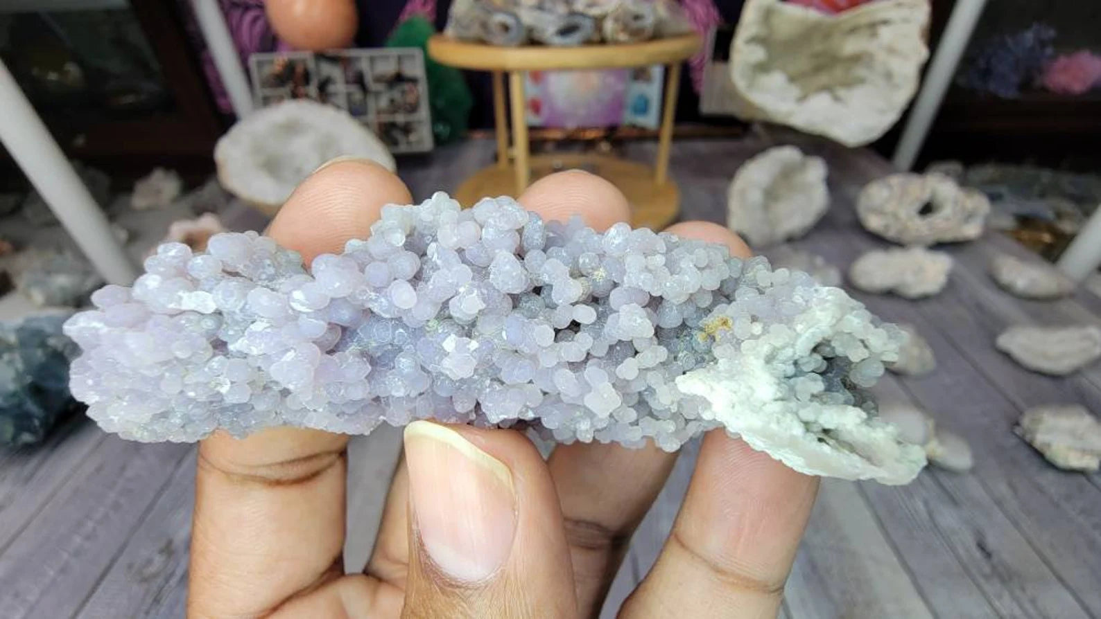 Skinny Grape Agate Specimen from Indonesia