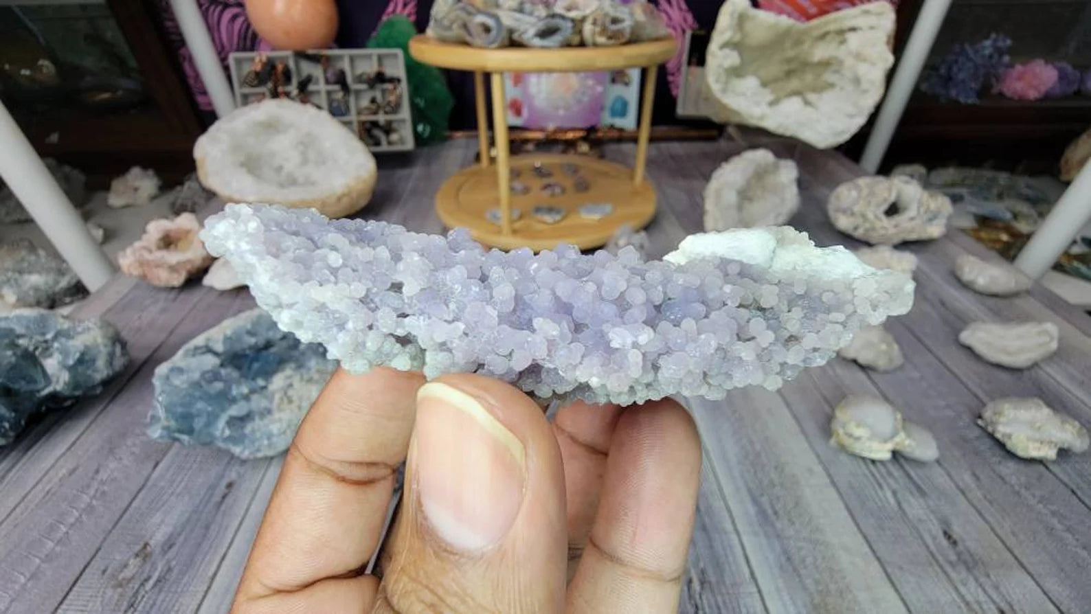 Skinny Grape Agate Specimen from Indonesia