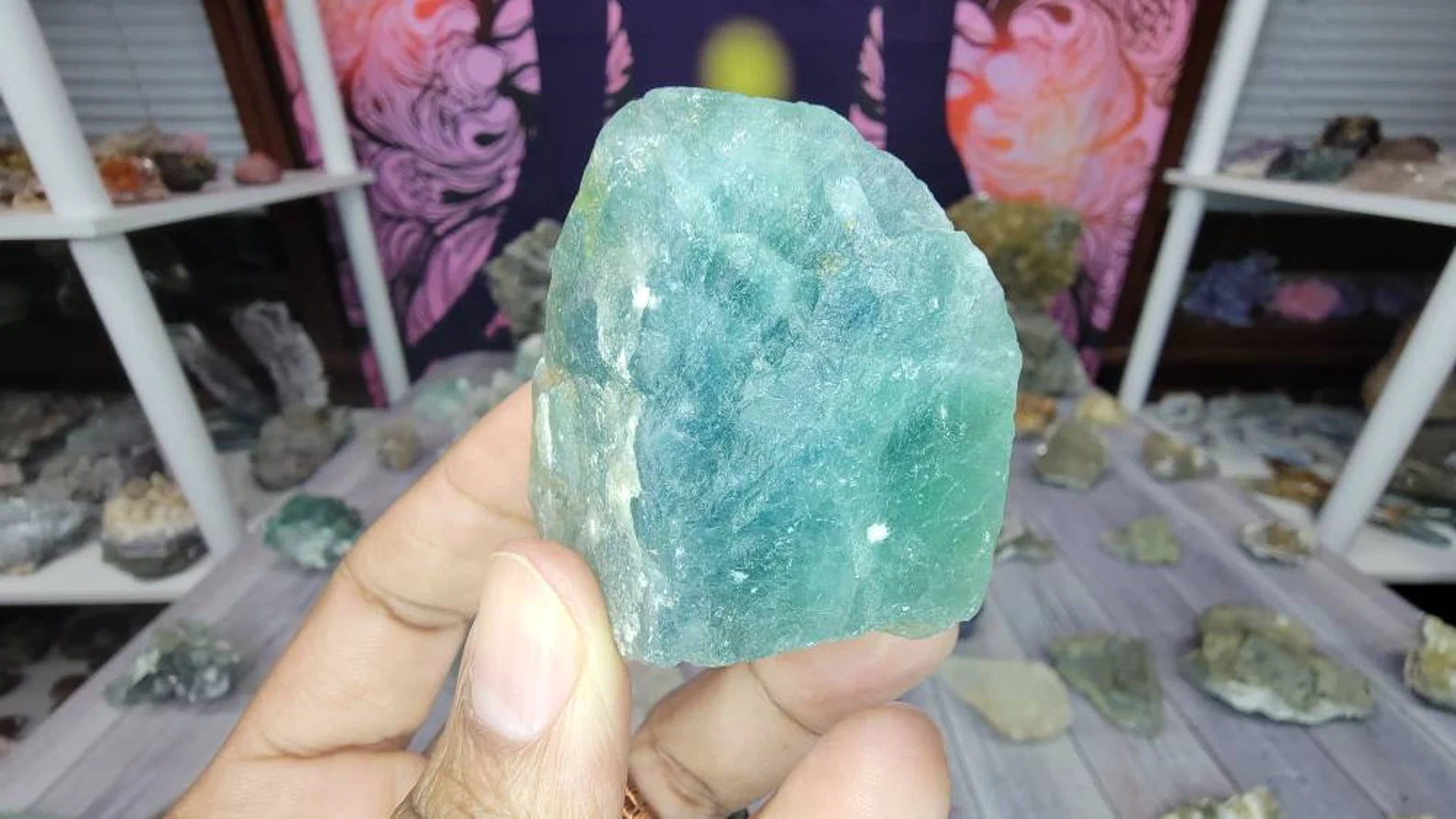 Receive This Exact Mexican Green Fluorite Chunk