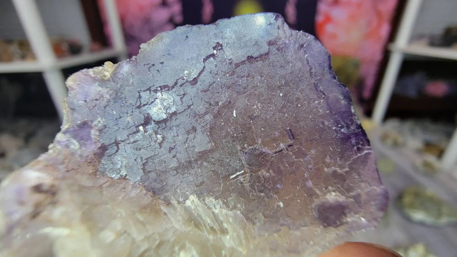 Intricate Details on Cubic Fluorite from Mexico