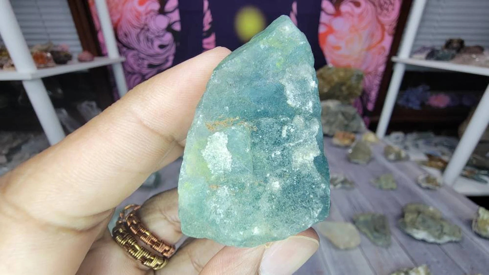 Receive This Exact Mexican Green Fluorite Chunk