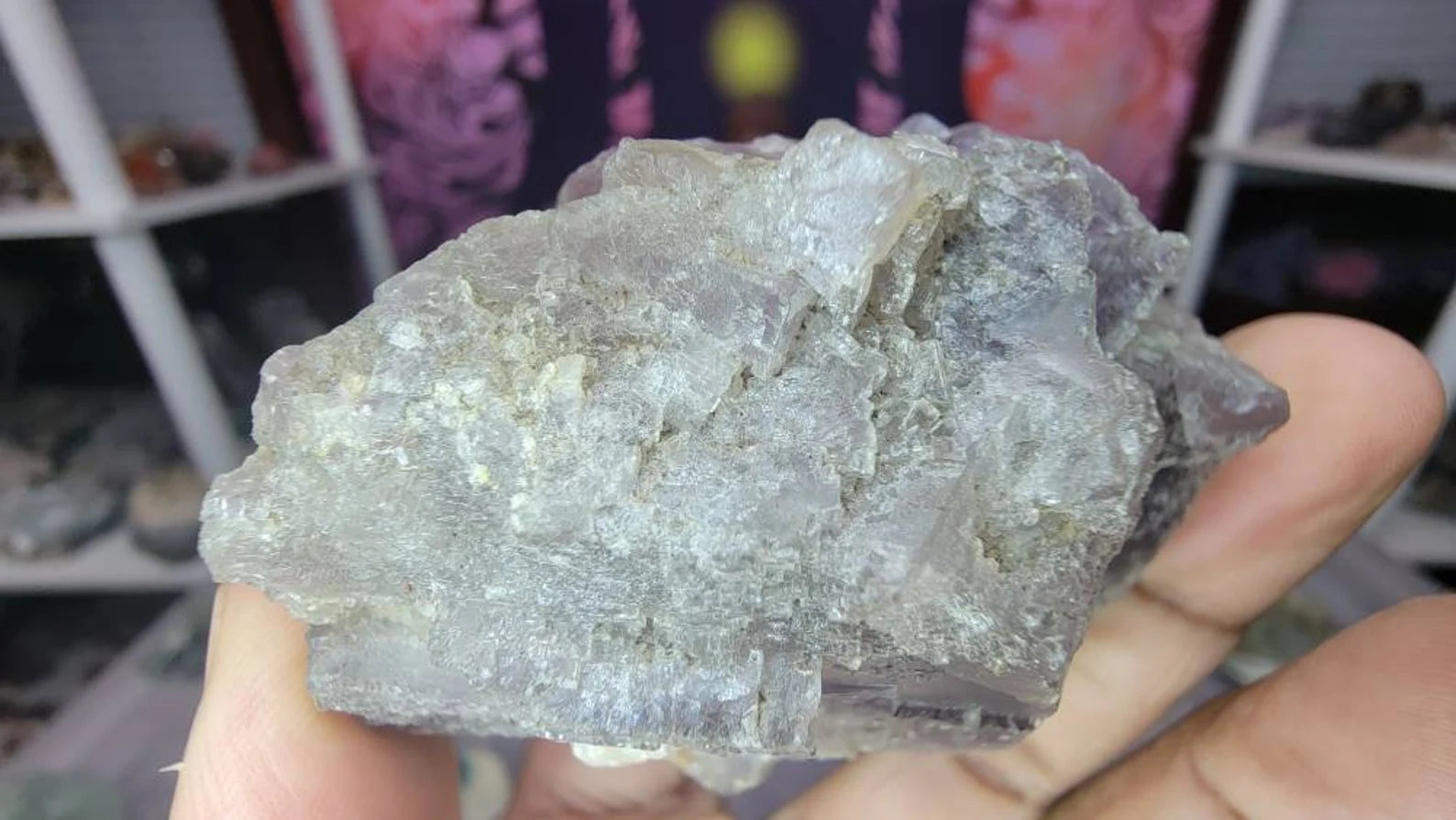 Intricate Details on Cubic Fluorite from Mexico