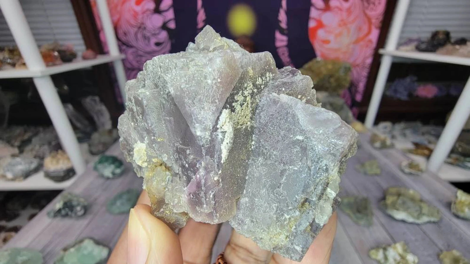 Intricate Details on Cubic Fluorite from Mexico