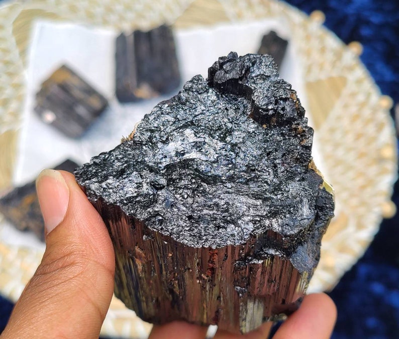 Large Black Tourmaline Chunk 3.5"