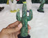 Beautiful Hummingbird on Cactus Carving Made With Natural Crystals