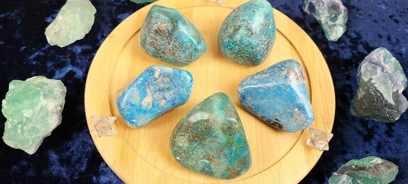 Large Shattuckite with Chrysocolla Freeforms