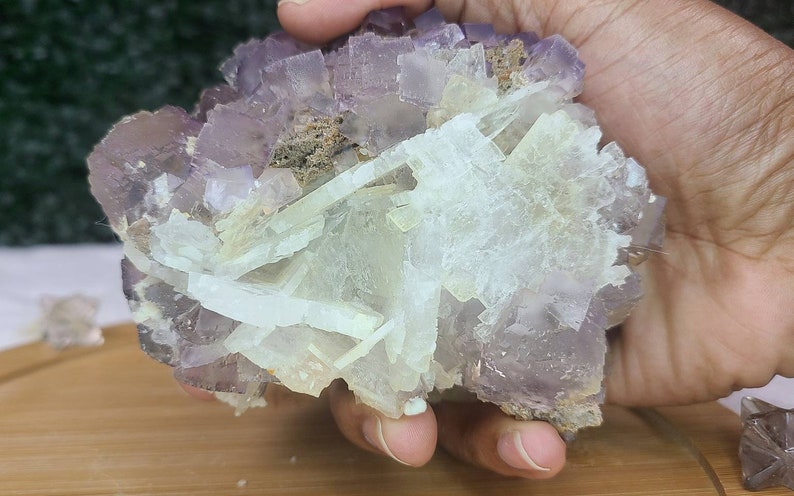 Unique Fluorite and Calcite Bladed Specimen from Mexico