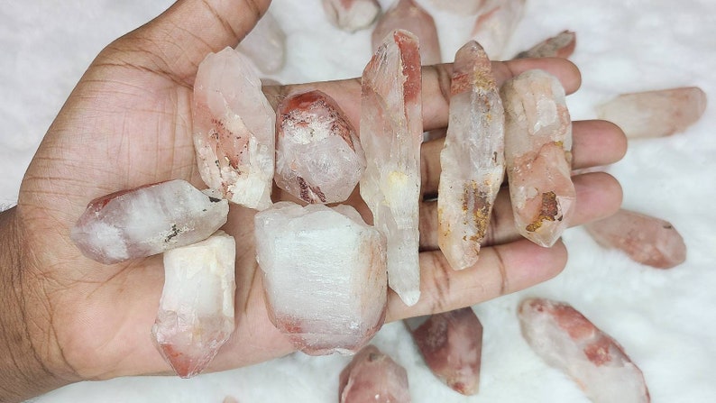 Rough "Fire" Quartz Points