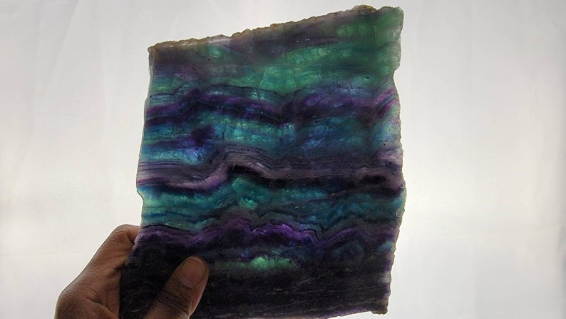 Large High Quality Mexican Rainbow Fluorite Slab