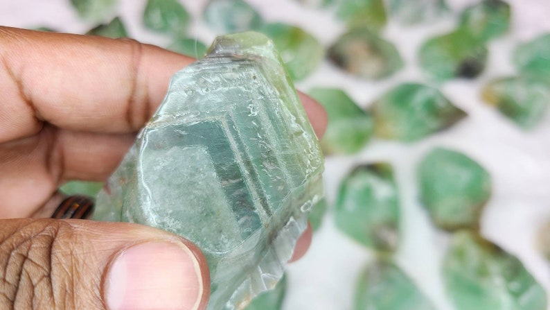 Raw "Emerald" Green Calcite Chunks Bulk