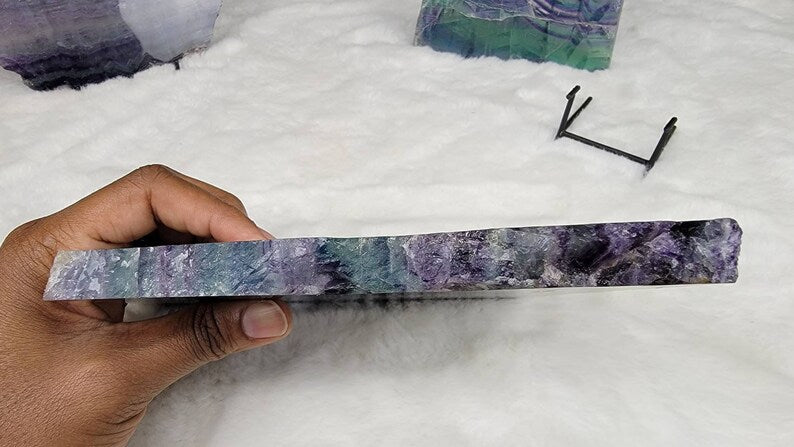 Large High Quality Mexican Rainbow Fluorite Slab