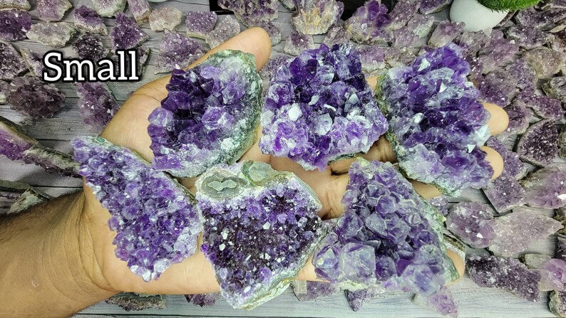 Grade AAA Quality Amethyst Clusters Choose Size