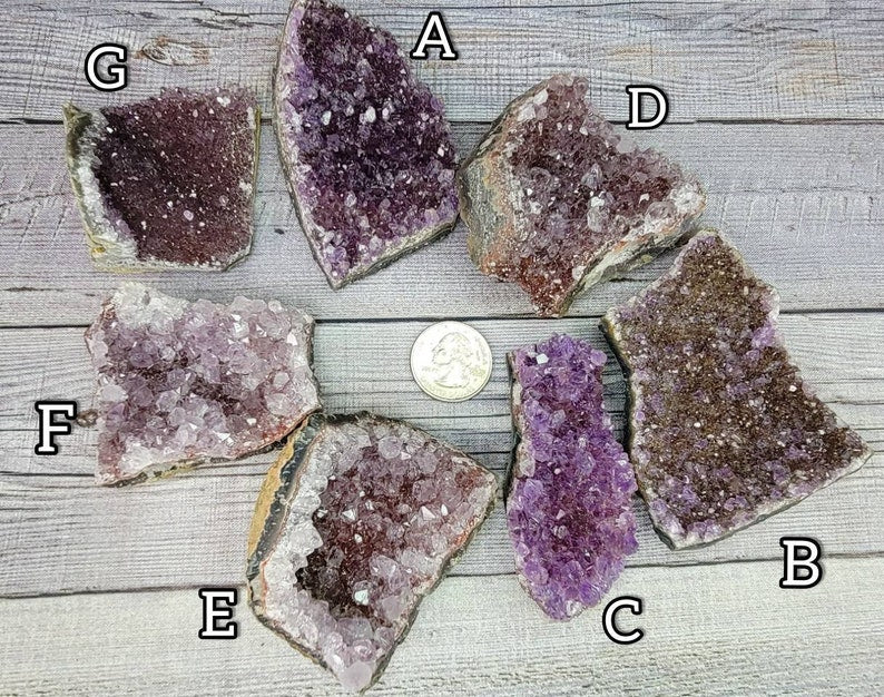 Choose Your Rainbow Amethyst Clusters from Uruguay