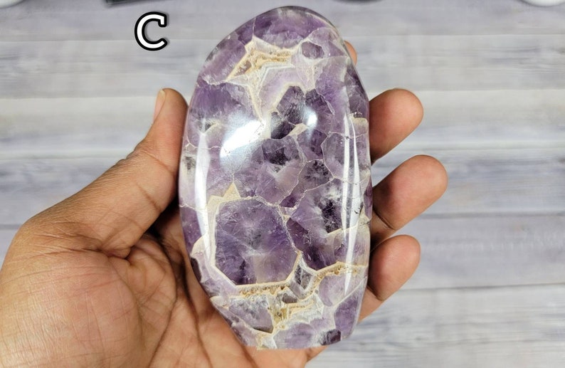 Beautiful Patterned Chevron Amethyst Freeforms