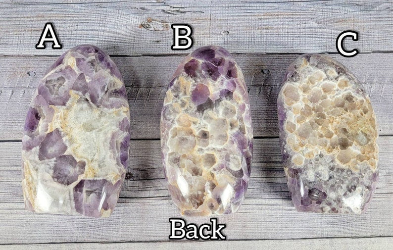 Beautiful Patterned Chevron Amethyst Freeforms