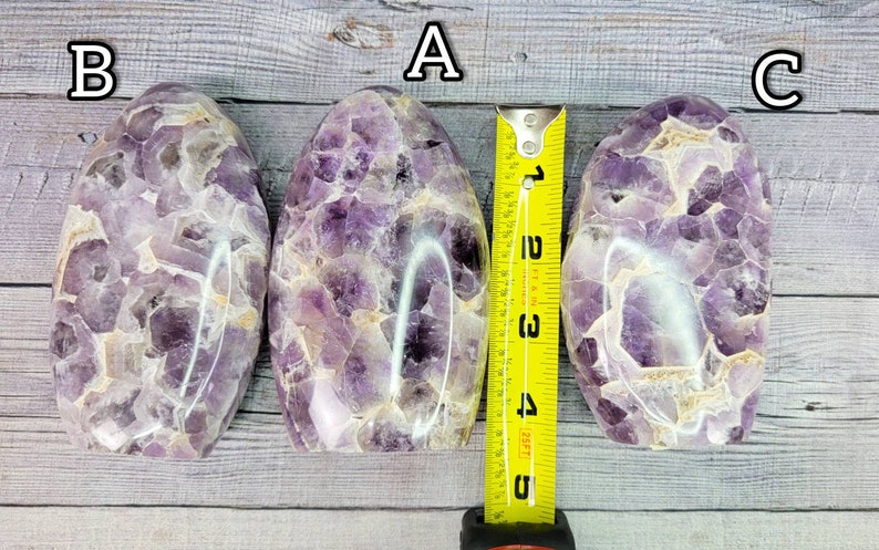 Beautiful Patterned Chevron Amethyst Freeforms