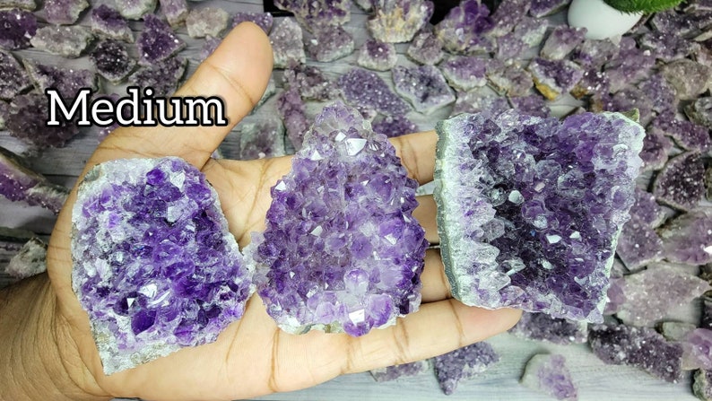 Grade AAA Quality Amethyst Clusters Choose Size