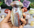 Large Gorgeous Ocean Jasper Mushroom with Druzy