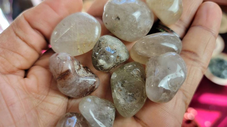 Rutilated Quartz Tumbled