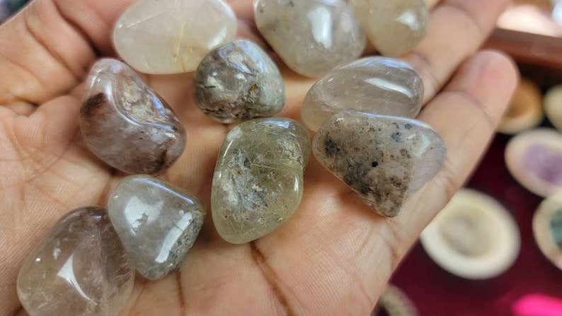 Rutilated Quartz Tumbled