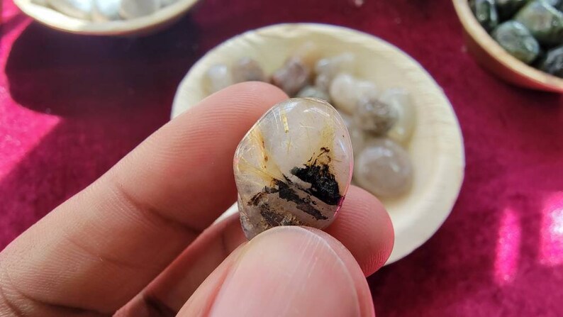 Rutilated Quartz Tumbled