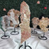 Druzy Red Pink Amethyst Specimen on Stand