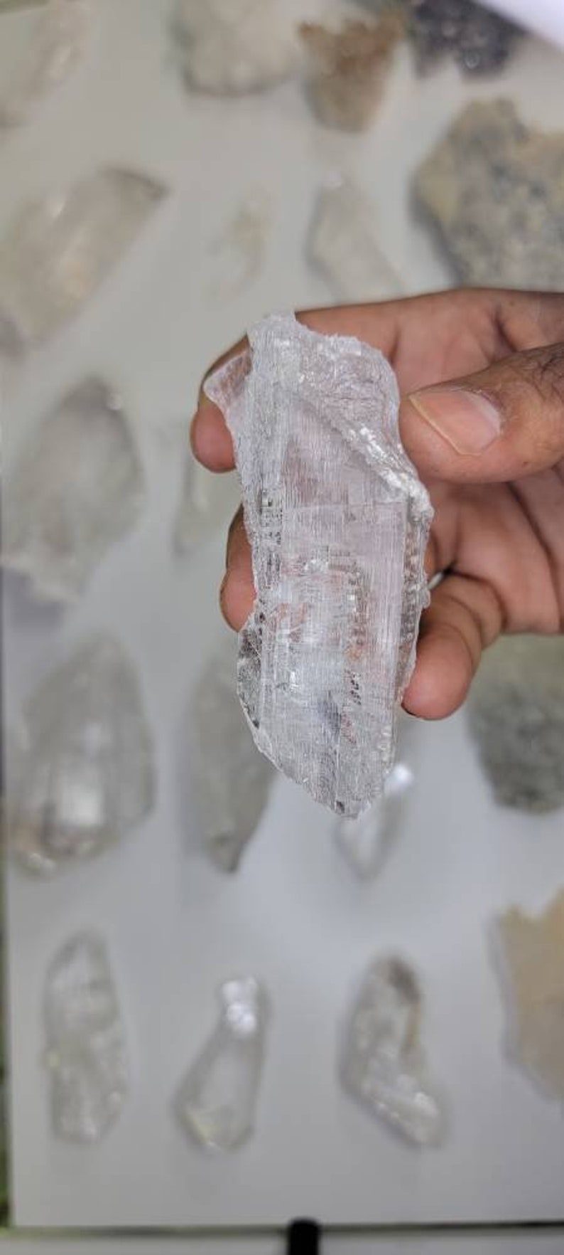 Icy Selenite Chunk from Mexico