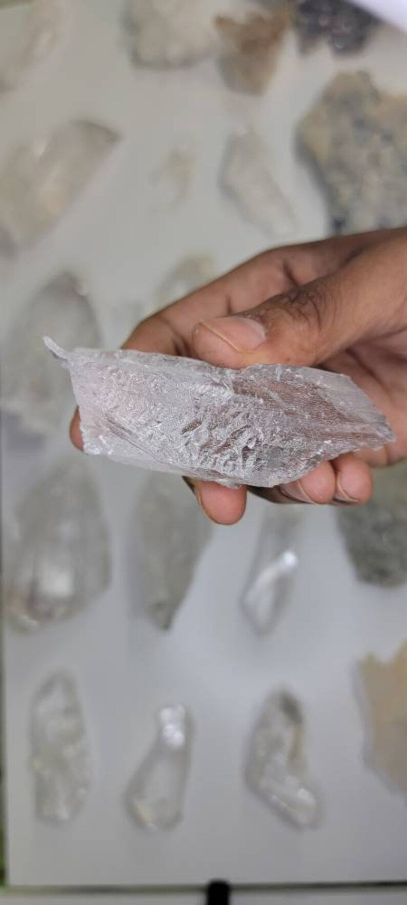 Icy Selenite Chunk from Mexico