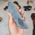 Australian Black Nephrite Jade Slab Reflective Scrying Tool