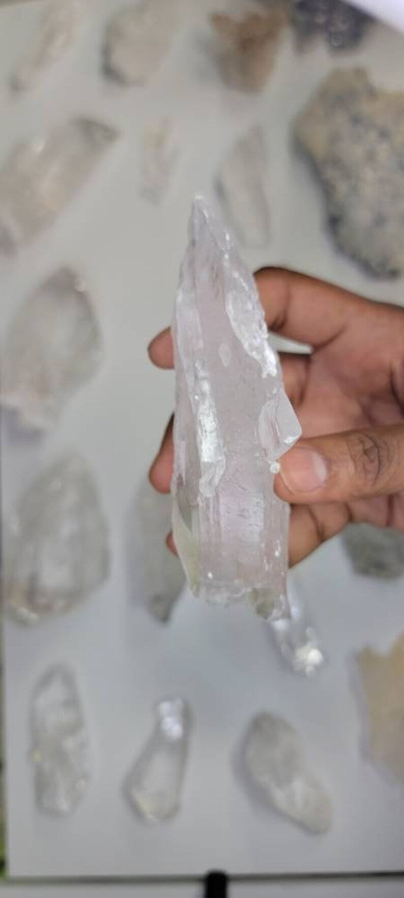 Large Unique Icy Selenite Chunk from Mexico 5"