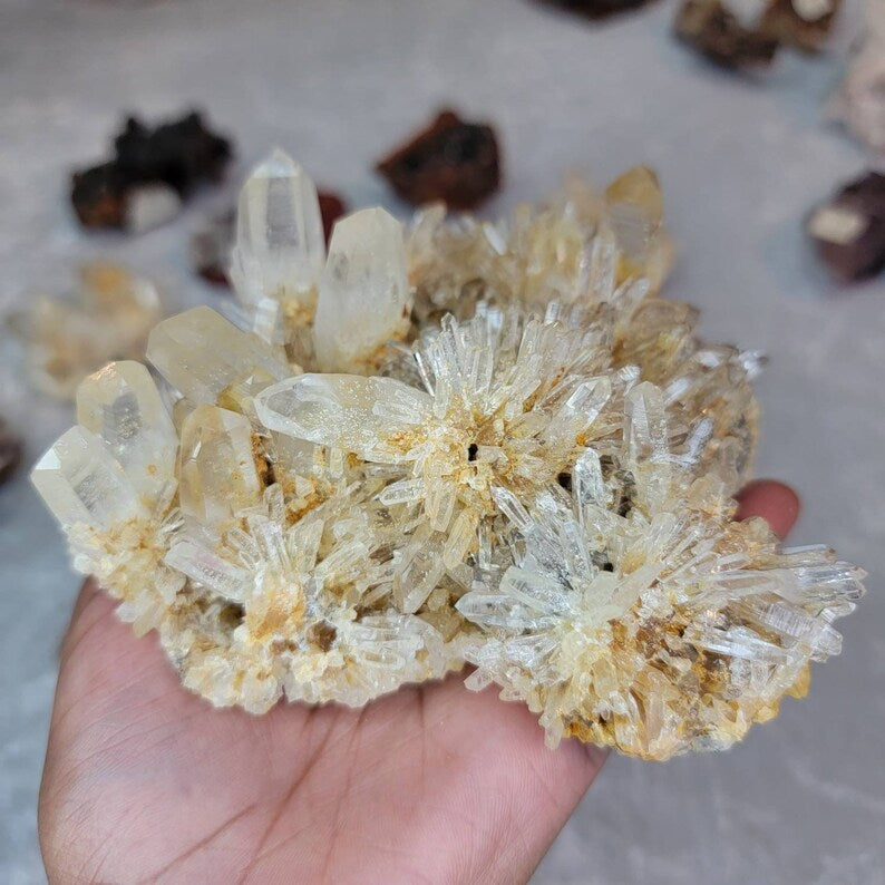 Crazy & Chaotic Lemurian Colombian Quartz Cluster