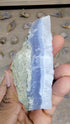 Raw Blue Lace Agate Geode from Malawi