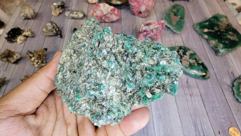 Large Gorgeous Gemmy Emerald in Mica Raw Specimen