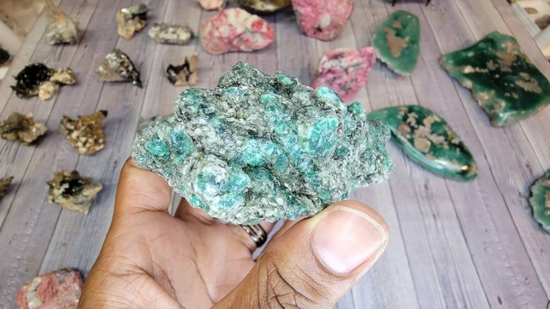 Large Gorgeous Gemmy Emerald in Mica Raw Specimen