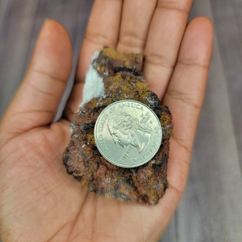 Rare Crystallized Blue Aragonite Specimen on Goethite from Mexico