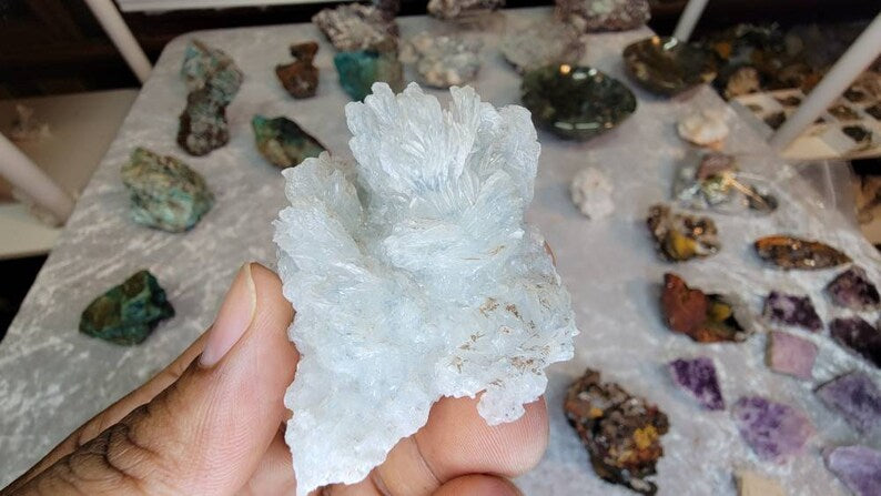 Rare Bladed Blue Aragonite from Mexico