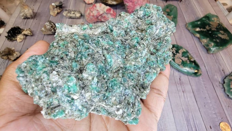 Large Gorgeous Gemmy Emerald in Mica Raw Specimen